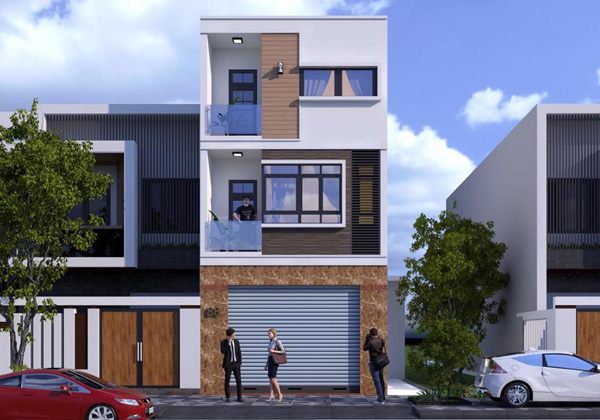 Thiết kế nhà 70m2 3 tầng