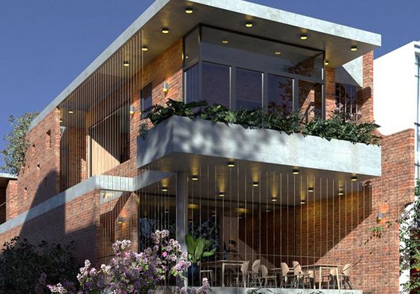 Thiết kế mặt tiền quán cafe